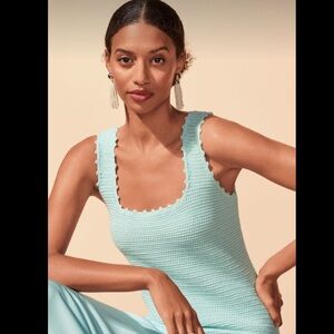 NWT Ann Taylor Crochet Trim Sweater Tank Top Size Large